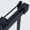 Vincea Душевая дверь Софт 2 (Soft 2) VDS-3SO2140CLB, 1400, черный, стекло прозрачное