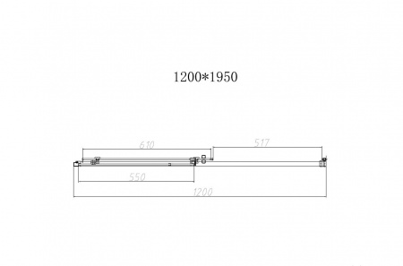 Vincea Душевая дверь Слим-Н (Slim-N) VDS-4SN120CL, 1200, хром, стекло прозрачное