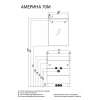 Тумба под раковину Aquaton Америна 70 М белый 1A169001AM010