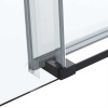 Vincea Душевая дверь Комо Софт (Como Soft) VDS-1CS110CLB, 1100, черный, стекло прозрачное