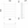 Полотенцесушитель Terminus Хендрикс П6 500х600