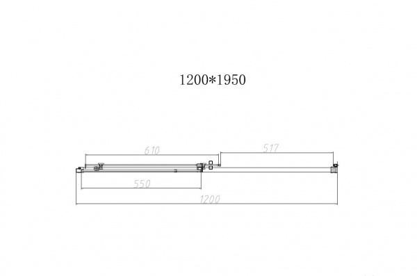 Vincea Душевая дверь Слим-Н (Slim-N) VDS-4SN120CLBN, 1200, брашированный никель, стекло прозрачное,