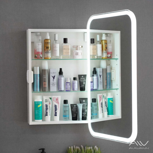 Зеркальный шкаф Alavann Cosmetic Light 60