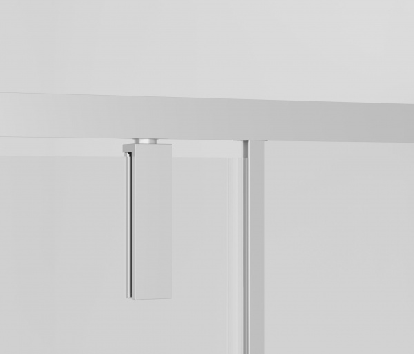 Vincea Душевая дверь Слим-Н (Slim-N) VDP-4SN100CLGM, вороненая сталь, стекло прозрачное
