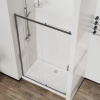Vincea Душевая дверь Сити (City) VDS-5CT150CLGM, 1500, вороненая сталь, стекло прозрачное