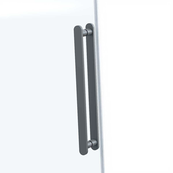Vincea Душевая дверь Комо Софт (Como Soft) VDS-1CS110CLGM, 1100, вороненая сталь, стекло прозрачное