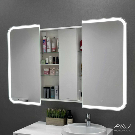 Зеркальный шкаф Alavann Cosmetic Light 80