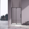 Vincea Душевая дверь Слим-Н (Slim-N) VDP-4SN100CLB, черный матовый, стекло прозрачное
