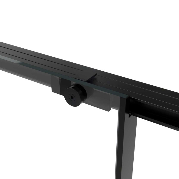 Vincea Душевая дверь Слим Софт (Slim Soft) VDS-1SS120CGB, 1200, черный, стекло тонированное