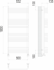 Полотенцесушитель Terminus Стандарт П20 500х1000