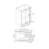Душевая дверь Good Door GALAXY WTW-110-C-CH