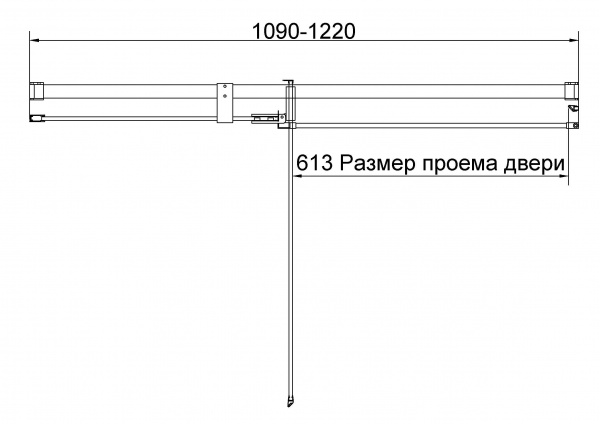 Vincea Душевая дверь Экстенза (Extenza) VDP-4EX1112CLGM, 1100/1200, вороненая сталь, стекло прозрачное