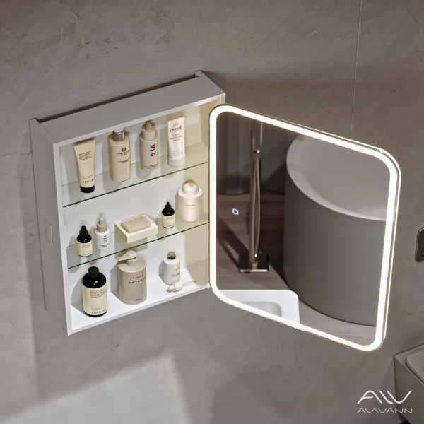 Зеркальный шкаф Alavann Cosmetic Light 70